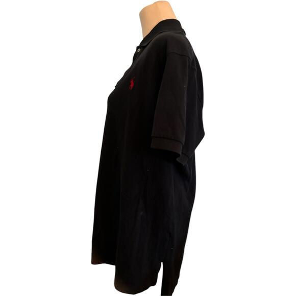 Ralph Lauren Polo Shirt, Size Large, Black with Red Pony - Picture 2 of 5